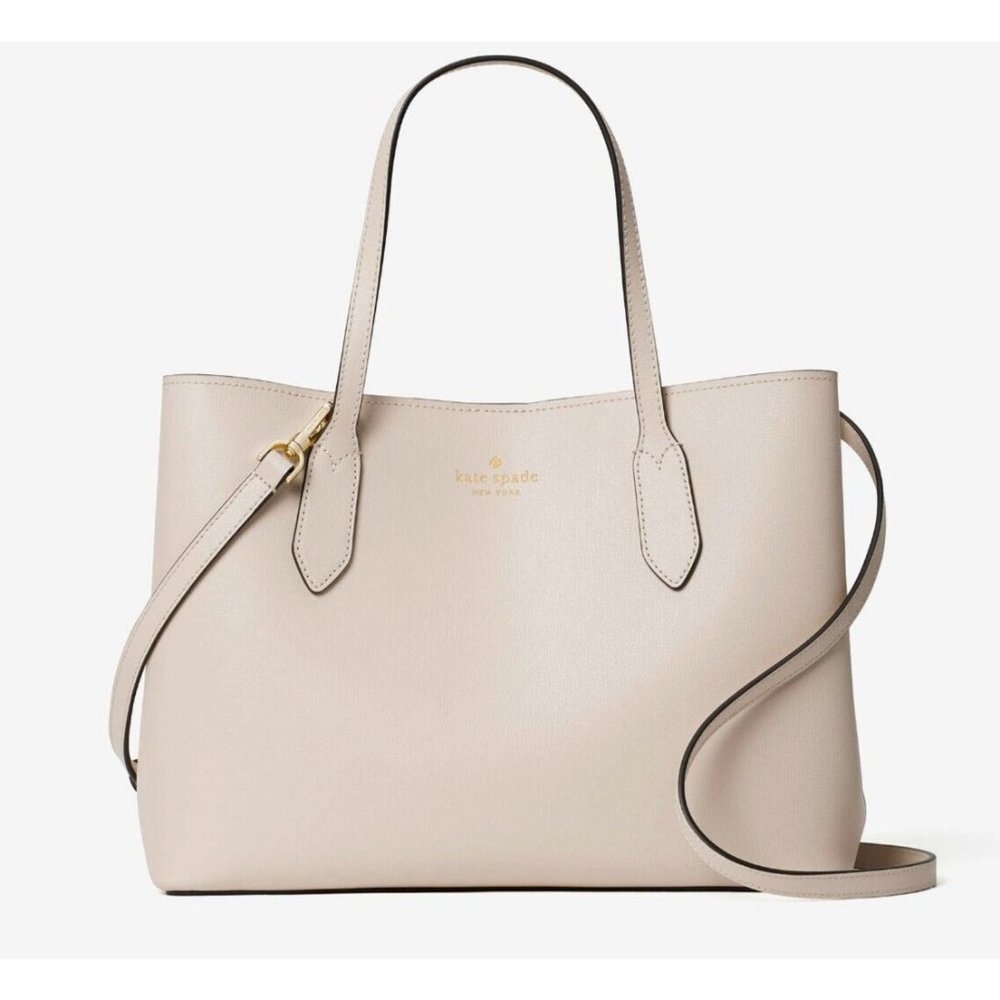New Kate Spade Harper Satchel Grain Leather Tusk